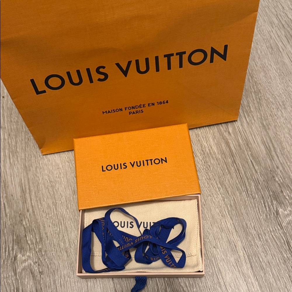 Louis Vuitton Gift Box with Blue Ribbon